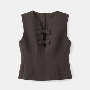 V-Neck Blouse With Bows 🤎